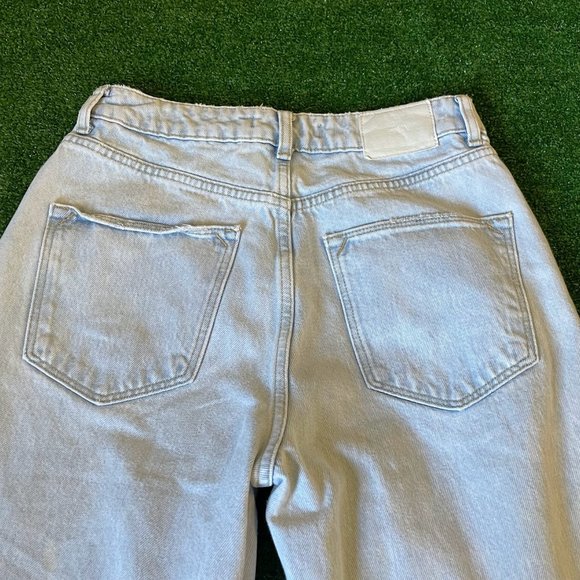 Zara Women's High Rise Mom Fit Blue Jeans Pants Size 04 - Picture 9 of 13